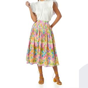 New with tags Mallie skirt in Floral Haze, size Large L Crosby by Mollie Burch